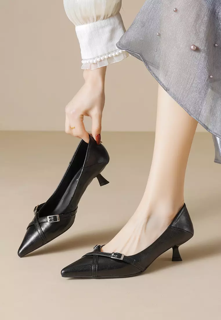 Buy Twenty Eight Shoes Cross Strap Kitten Heel Pumps WW739-5