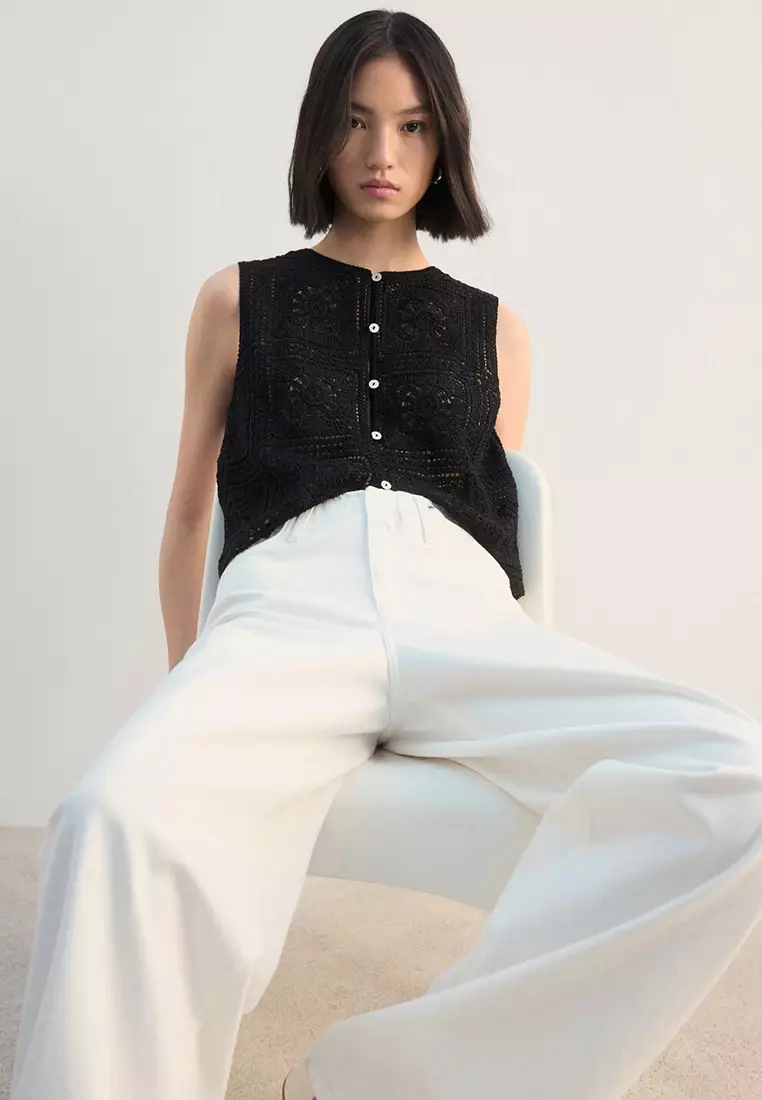 Crochet Top With Buttons