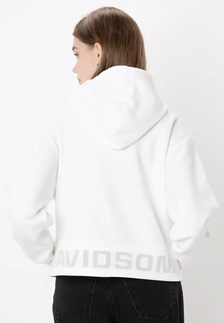 Harley davidson cropped hoodie online