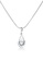SO SEOUL silver Callista Teardrop with Solitaire Diamond Simulant Hoop Earrings and Necklace Set 3B95BAC07BF1A6GS_2