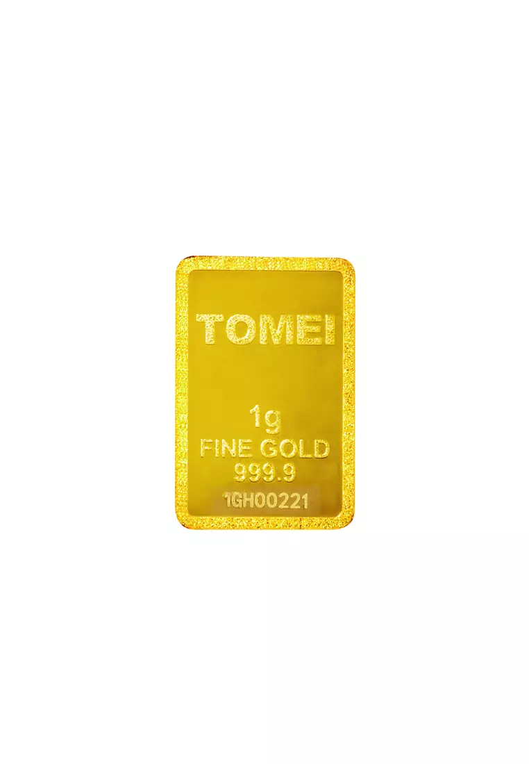 TOMEI Hornbill Gold Bar 1G Purple Card | Fine Gold 9999