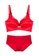 ZITIQUE red Women's Seamless Thick Pad Push Up Lingerie Set (Bra And Underwear) - Red C2D8BUS69E5D17GS_1