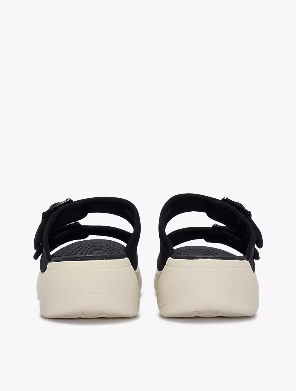 Payless Chrissie Womens Aluna Platform Sandals - Mono Black_05