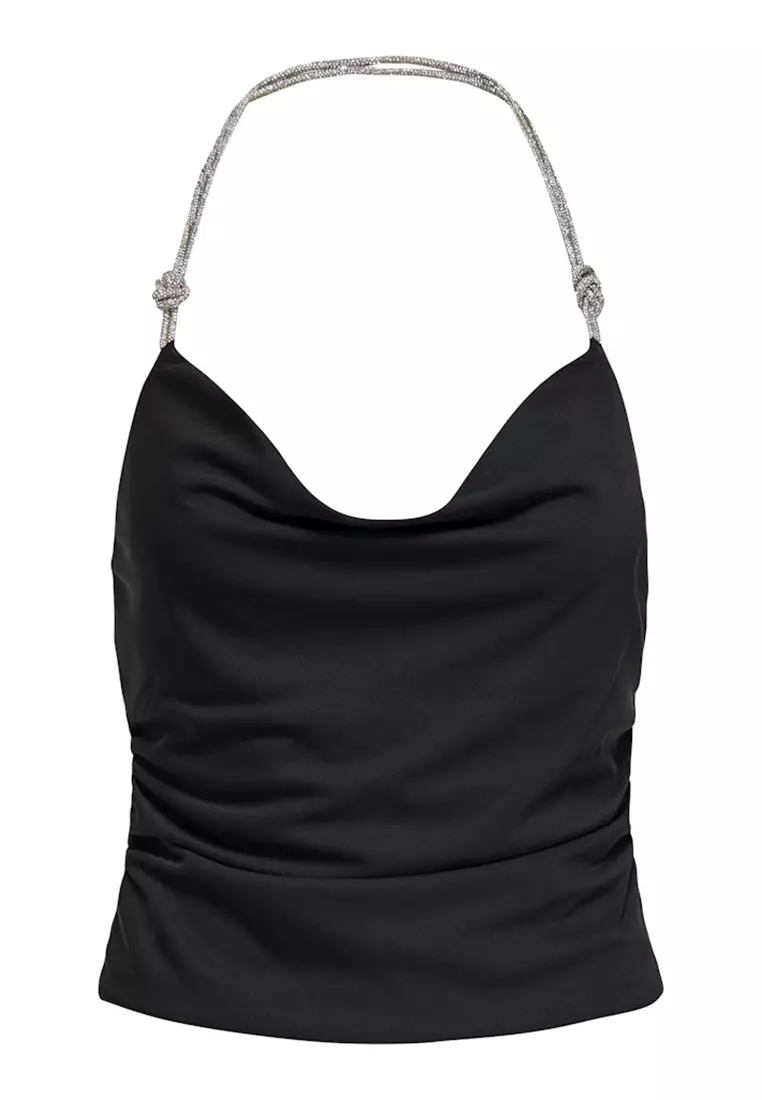 Sleeveless Chain-Look Top