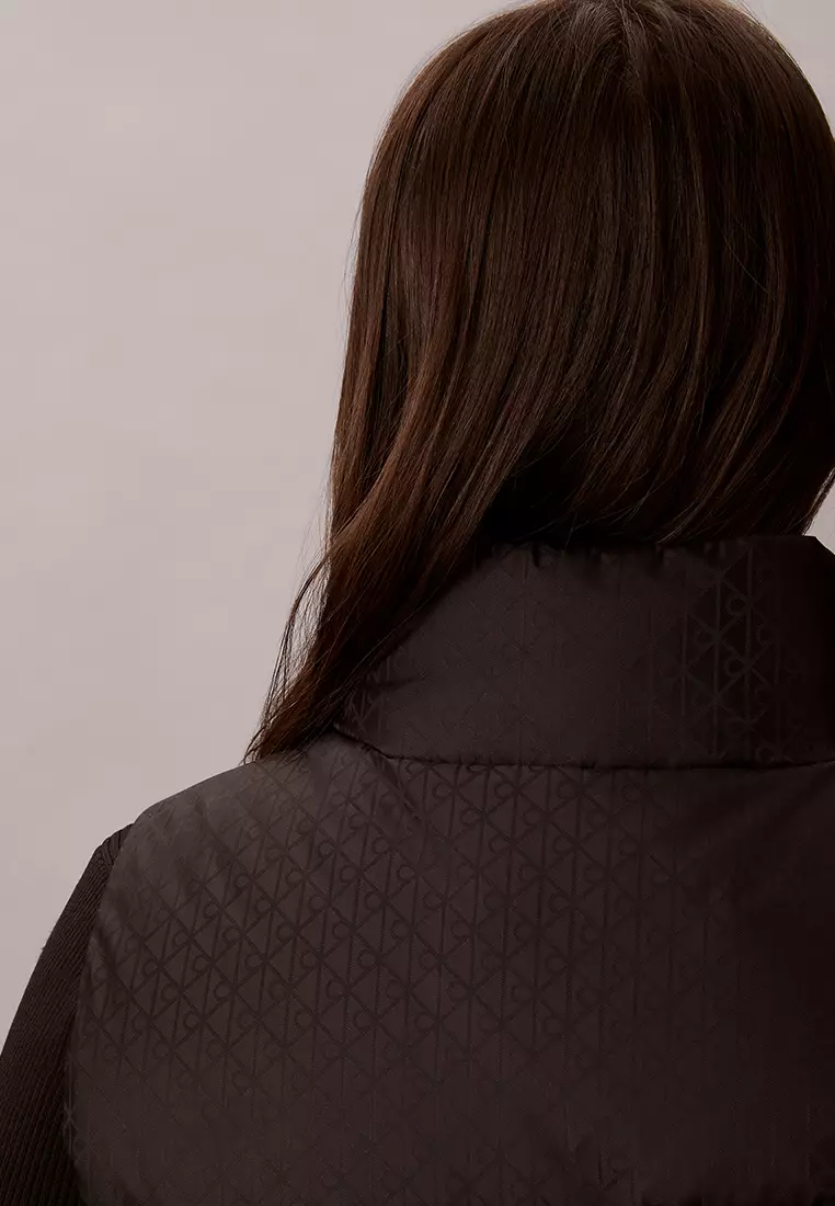 Logo Jacquard Puffer Vest - Calvin Klein Jeans