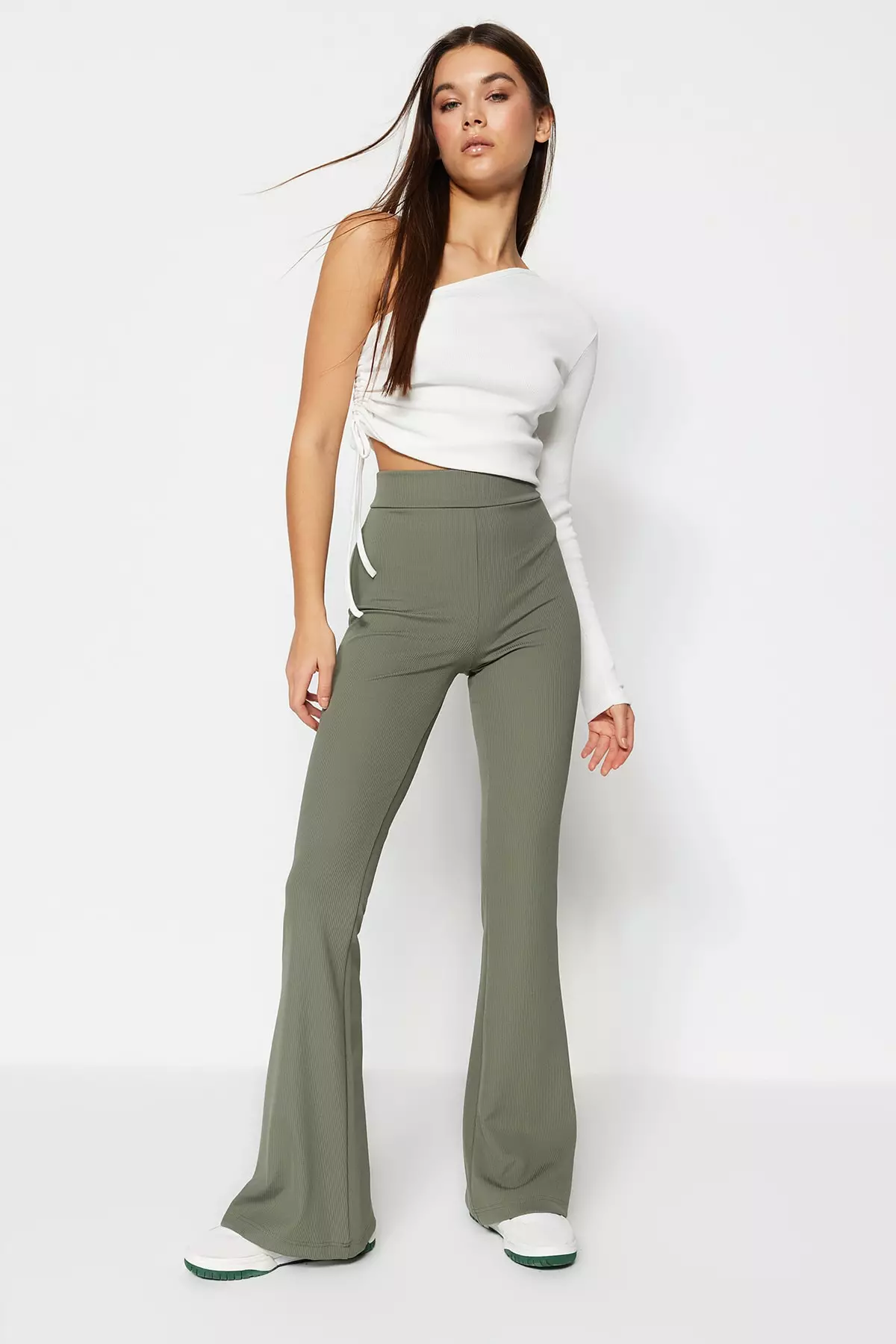 Rib Flare Pants