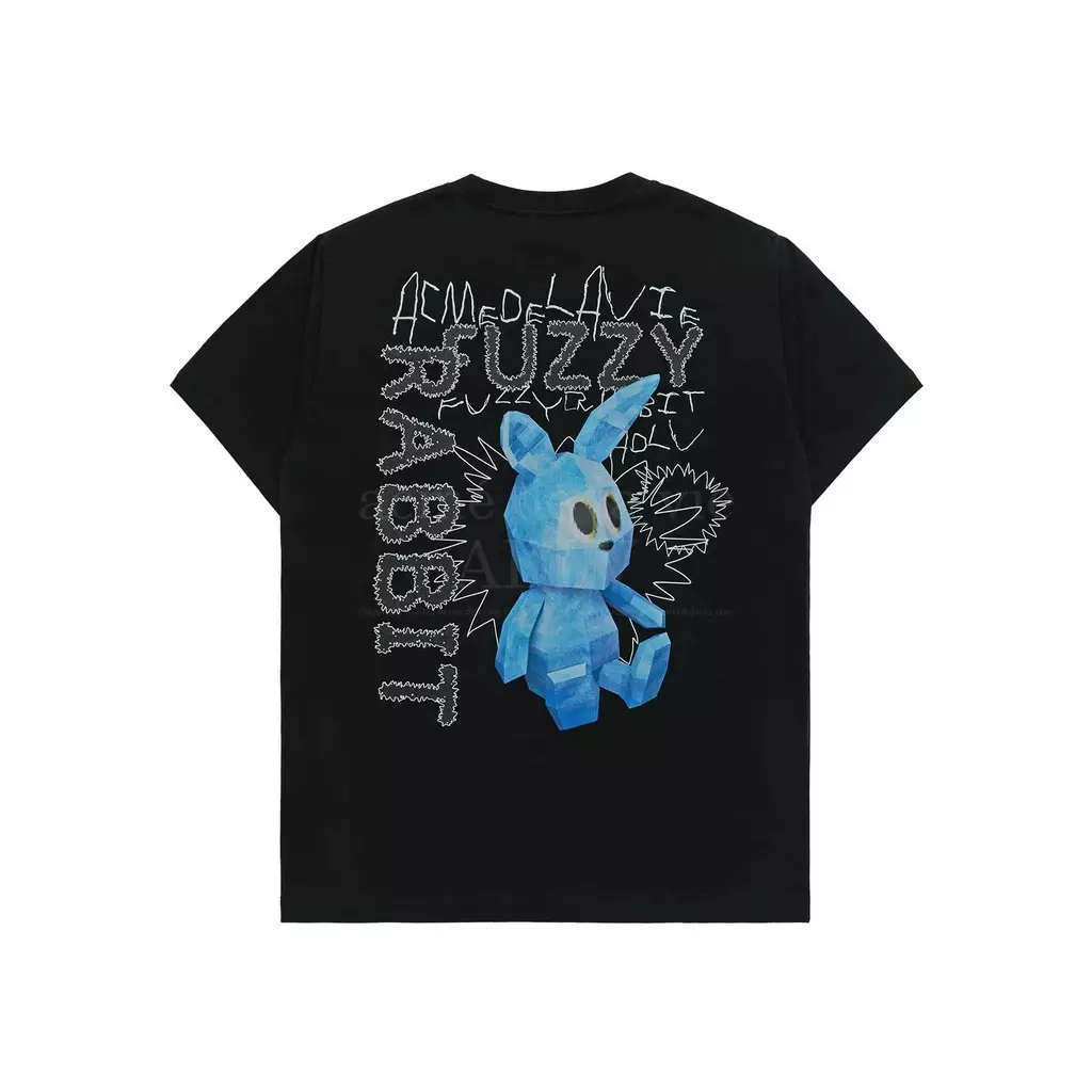 Jual Acme De La Vie RETRO RABBIT SHORT SLEEVE T-SHIRT BLACK