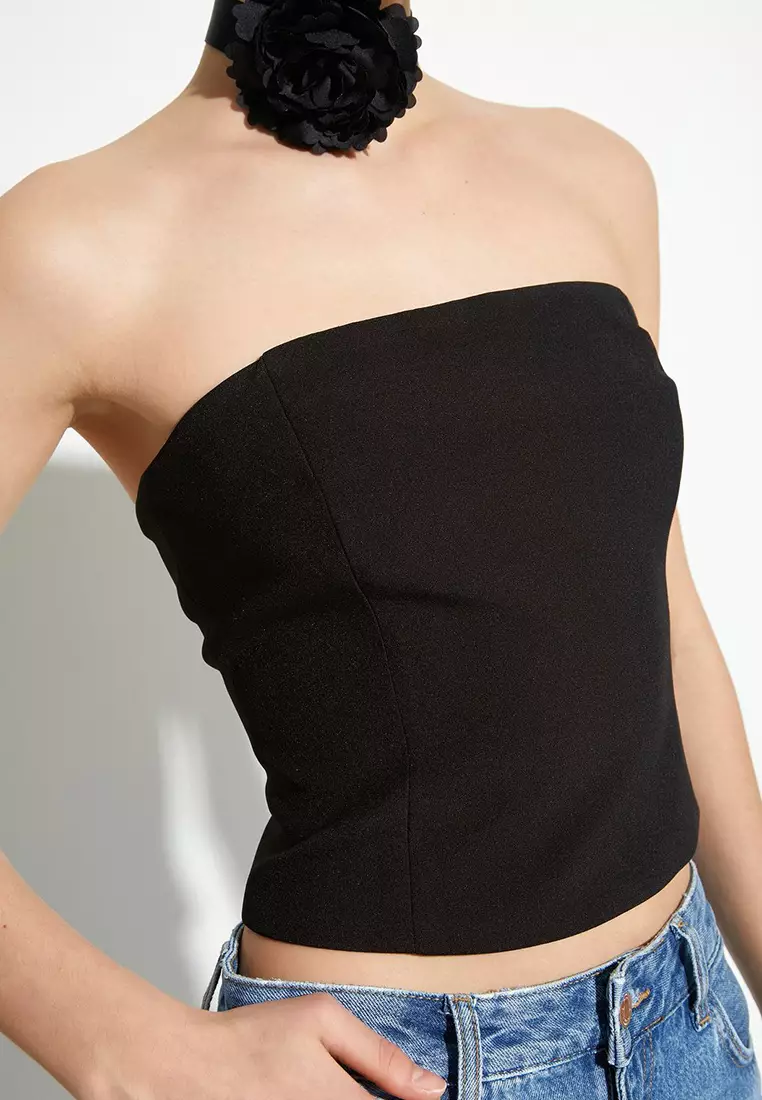 Strapless Crop Top