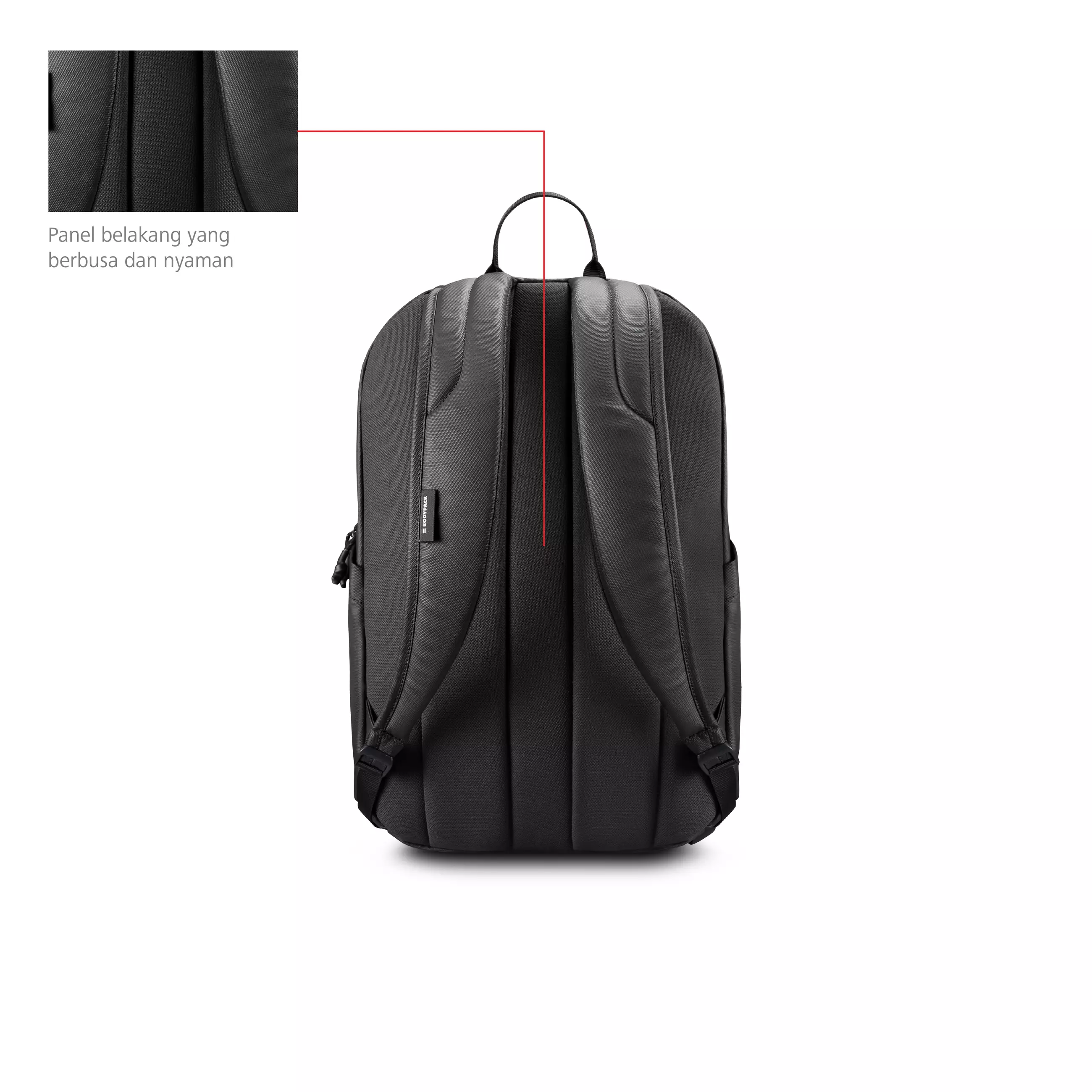 Composition Laptop Backpack 15 Inch Tas Ransel Kerja Kuliah Sekolah Durable Tahan Air 17 L - Hitam