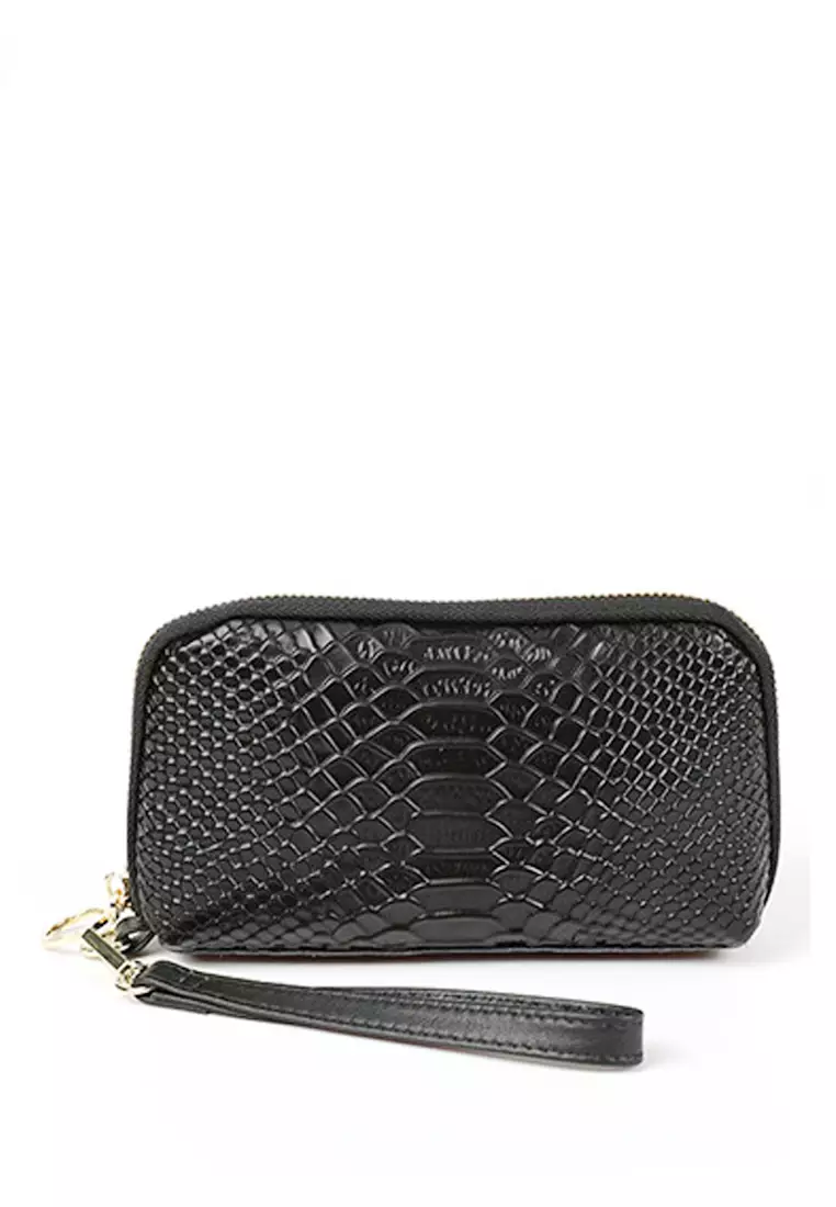 Snake print clutch on sale