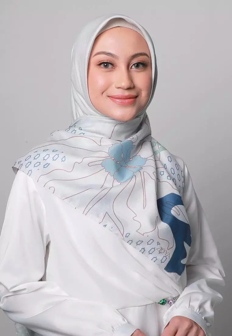 jilbab segiempat motif