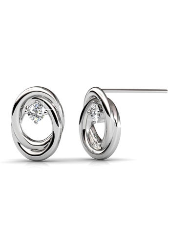 Her Jewellery silver Circle of Life Earrings - Made with premium grade crystals from Austria 27D8DAC9F34836GS_1