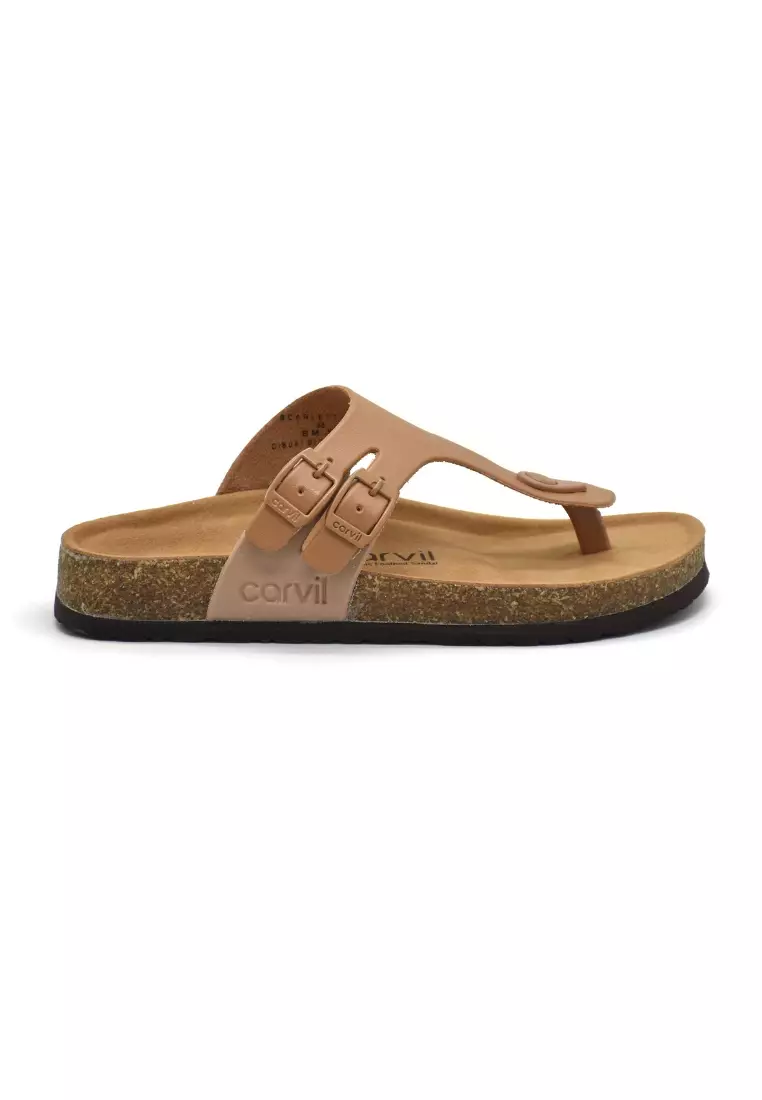 Carvil Sandal Wanita Scarlett-01 L Stone/Mocca