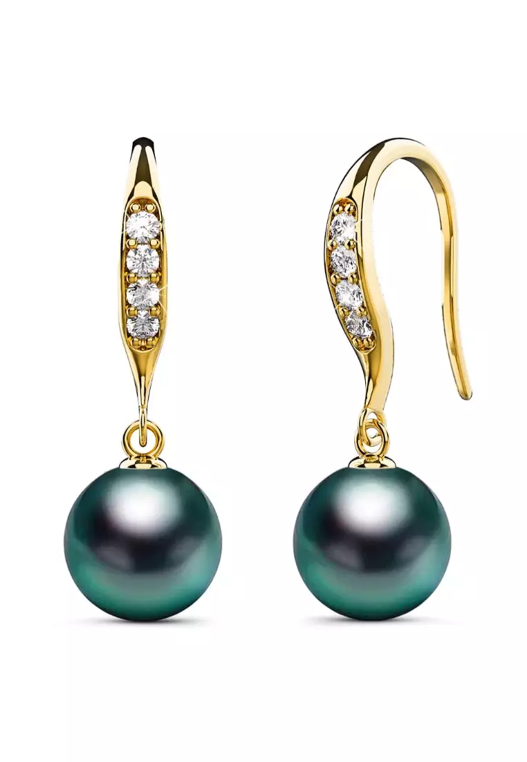 Buy Krystal Couture Chivalry Pearl Drop Earrings Embellished with