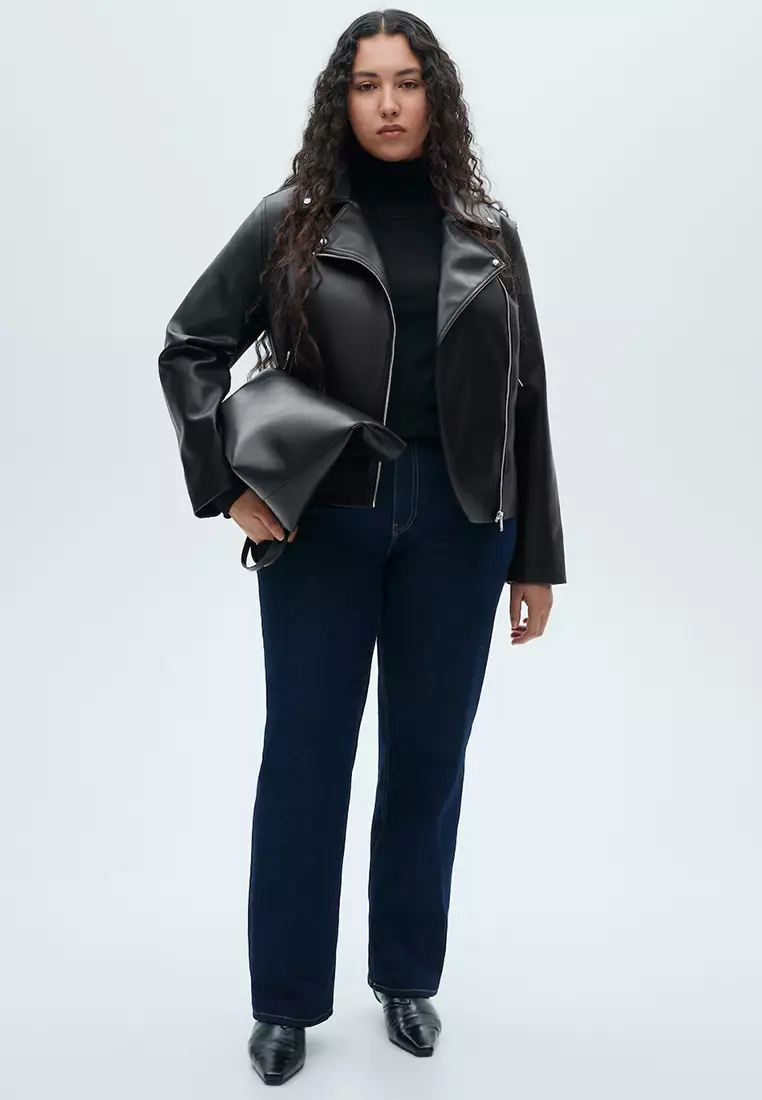 Womens Jacket Mango Leather Jacket Sizing Jual Mango Leather