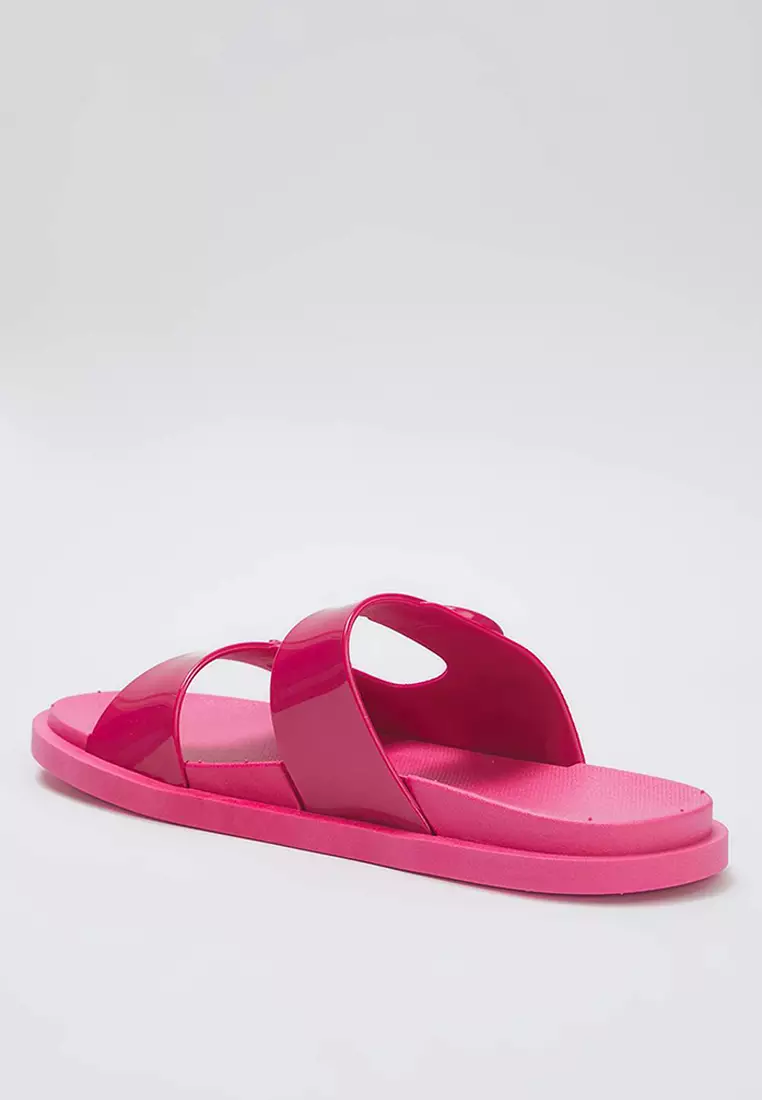 Fuchsia Double Band Slippers
