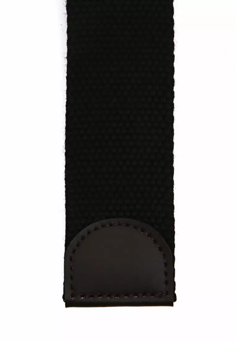 Jhoseph Tali Ikat Pinggang Pria Casual Belt Comportable Material Canvas ORIGINAL - Black