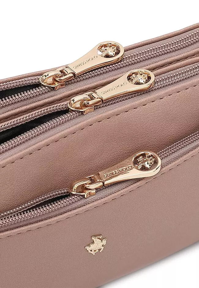 Women's Sling Bag / Crossbody Bag / Wristlet (斜孭袋 / 腕带錢包) - 紫色