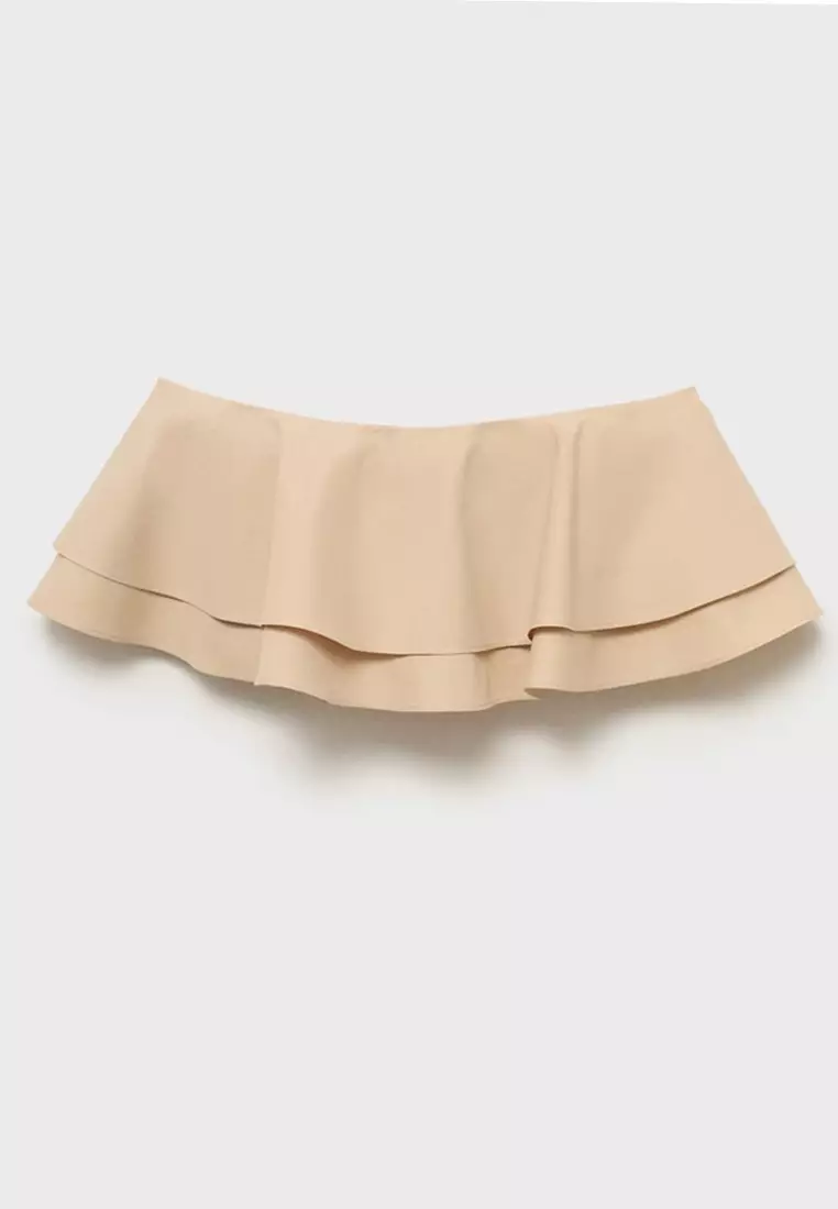 Strapless Top With Ruffles