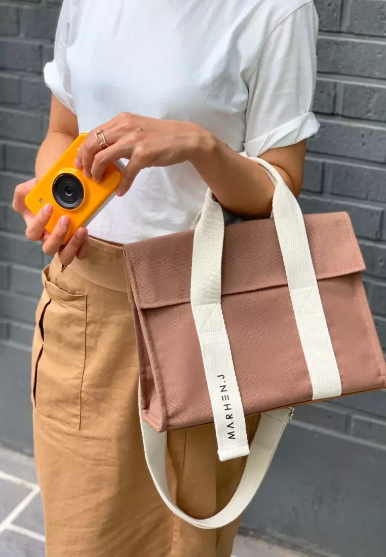 ROY MINI Canvas Crossbody Bag Sand Beige