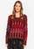 United Colors of Benetton red Printed Knitted Sweater B71A5AAB7401FAGS_1