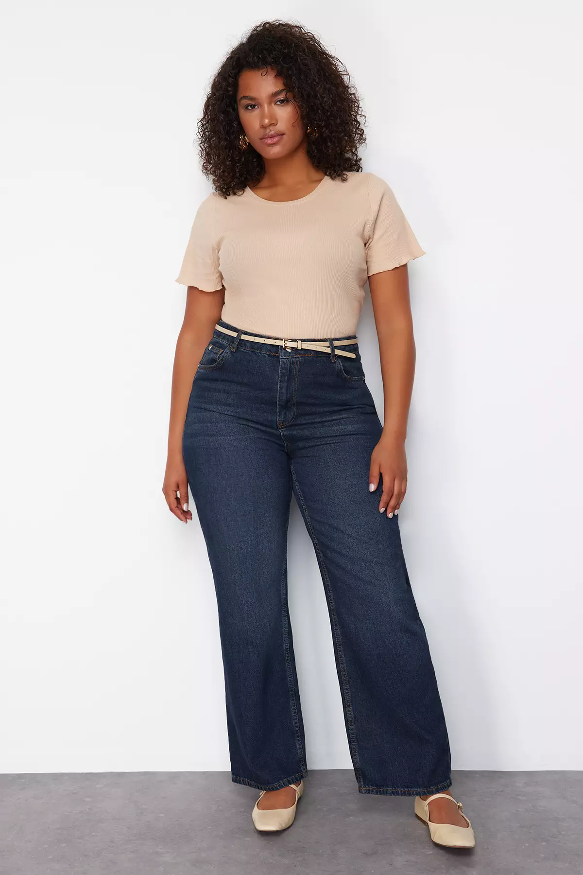 Plus Size Straight Jeans