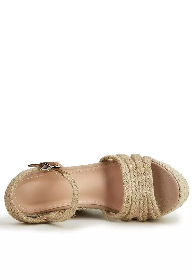 Woven Straps Wedge Espadrilles WTY9123-13