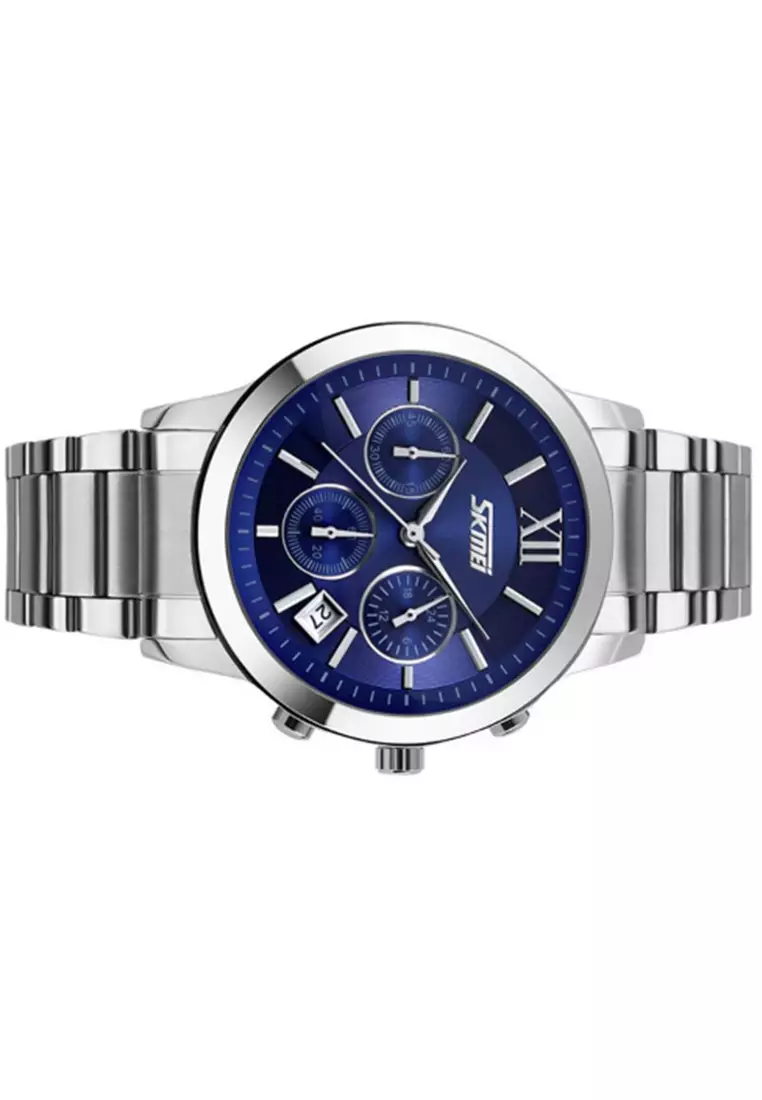 Jam Tangan Casual Analog Pria Waterproof 30m Strap Tali Material Stainless KO84 ORIGINAL