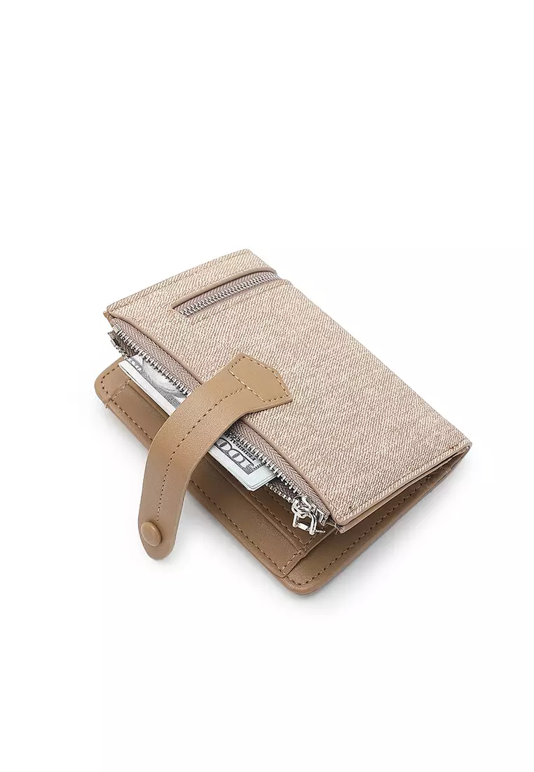 Women's Short Wallet / Purse - Apricot
