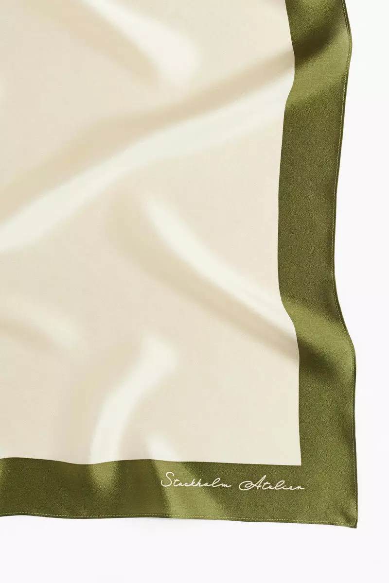 Printed silk scarf
