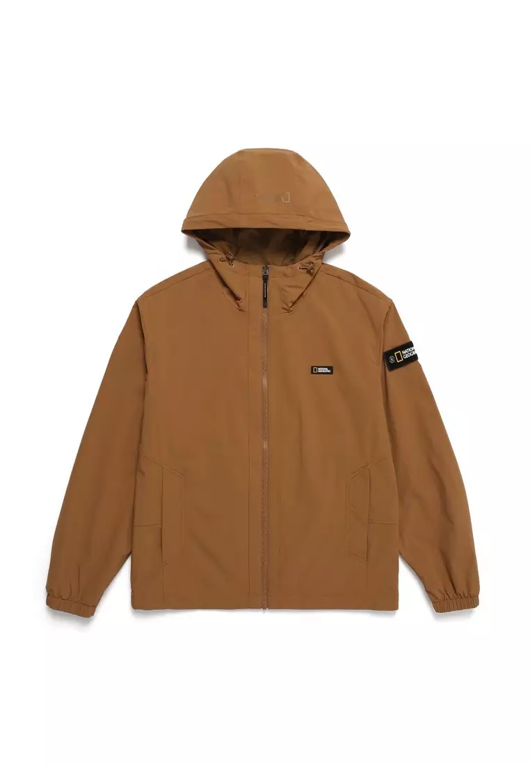 Unisex ARCHELON Woven Stretch Hooded Zip-Up Jacket