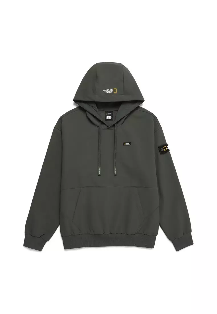 【NATIONAL GEOGRAPHIC】アルケロン 起毛 WOVEN SWEATSHIRT National Geographic Unisex ARCHELON Woven Stretch Sweatshirt