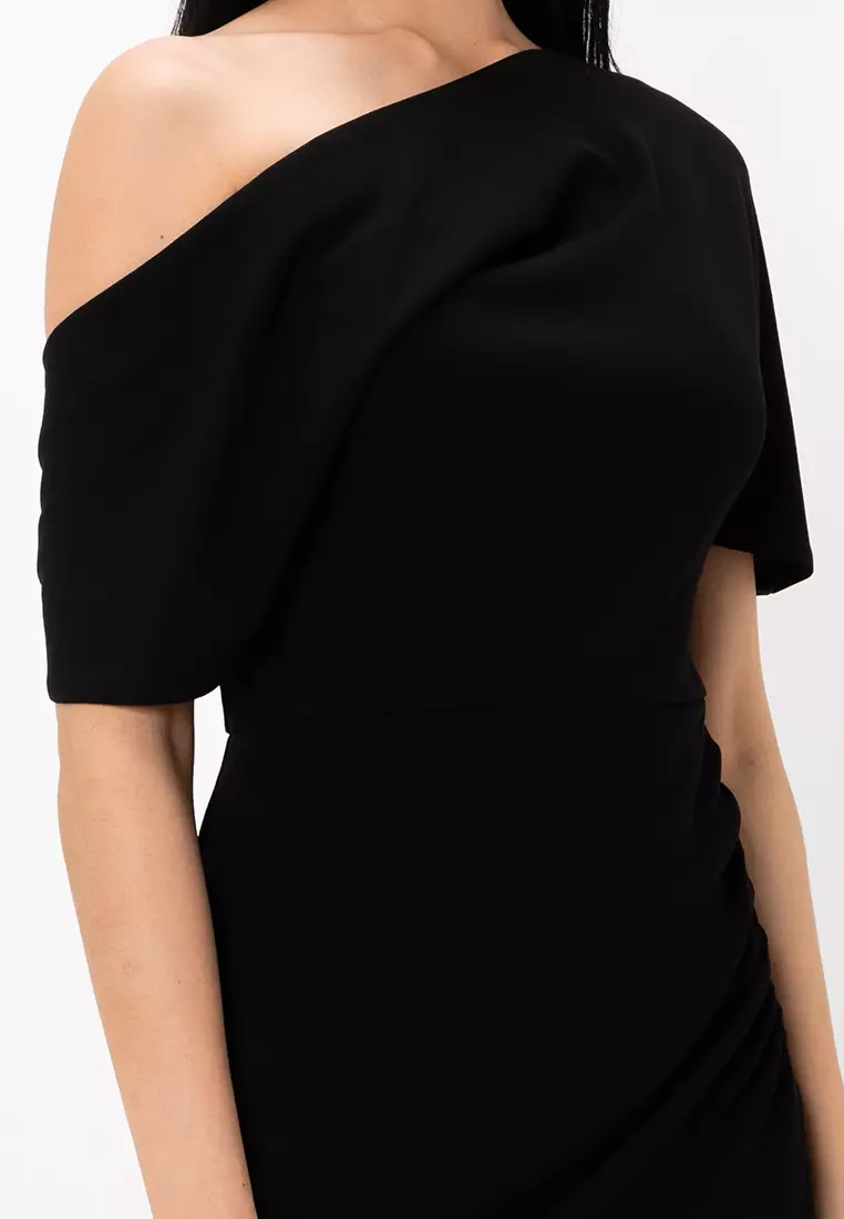 Sleeveless Fallen Shoulder Mini Dress