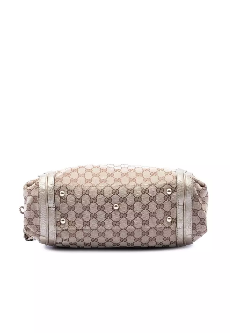 Pre-Loved Gucci Large Gg Canvas Bella Shoulder Bag