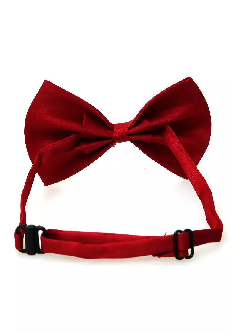 Rosarie Aksesoris Fashion Anak Pria Dasi Kupu-Kupu Tali Kecil Kid Bowties Material Polyester ORIGINAL - Maroon