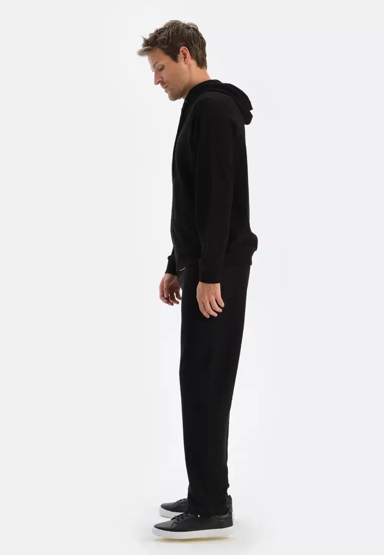 Black Trousers, Jogger, Rib, Loungewear for Men