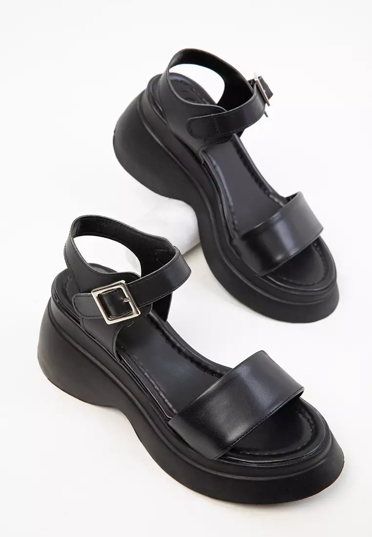 Black Women's Sandals 20383