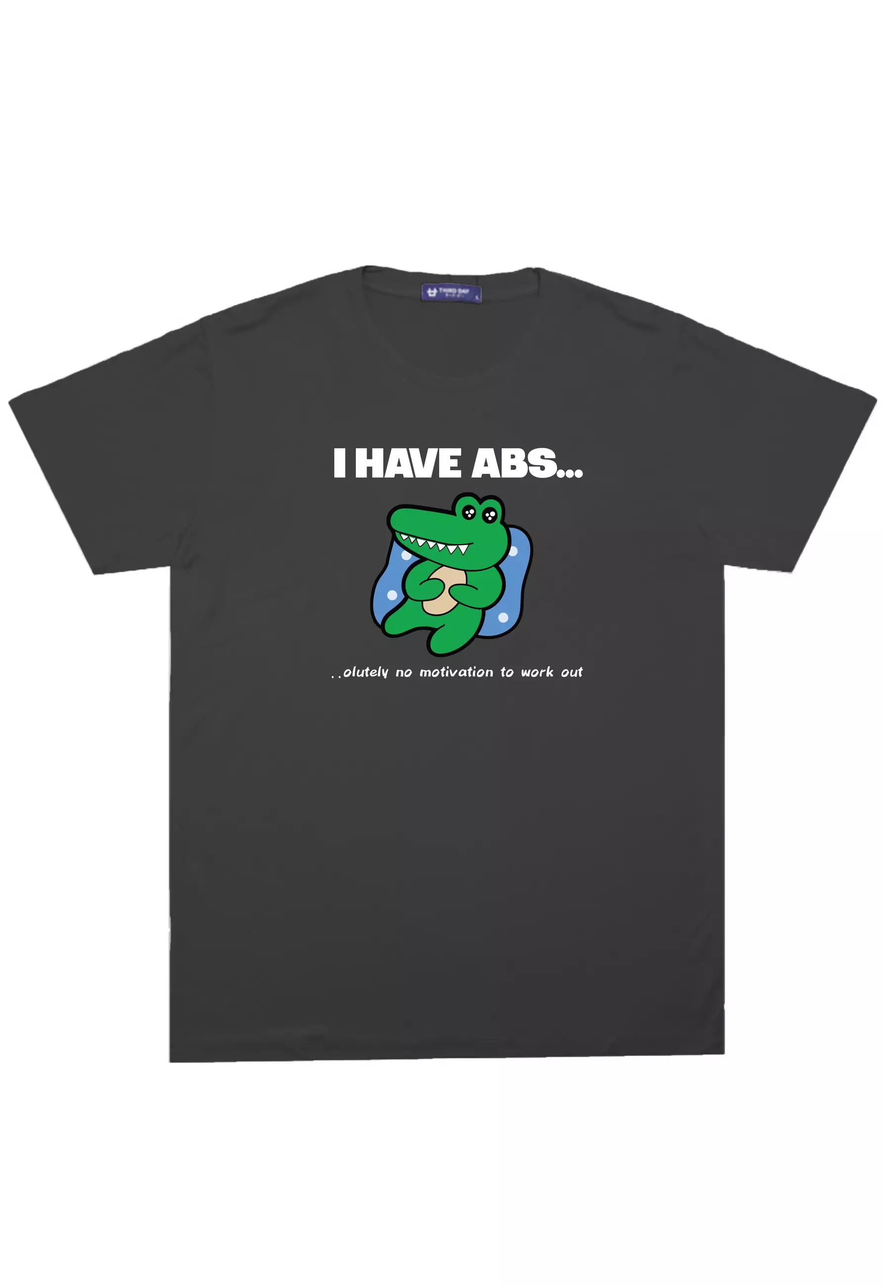 MTM69 kaos komik anime kocak pria draco i have abs abu