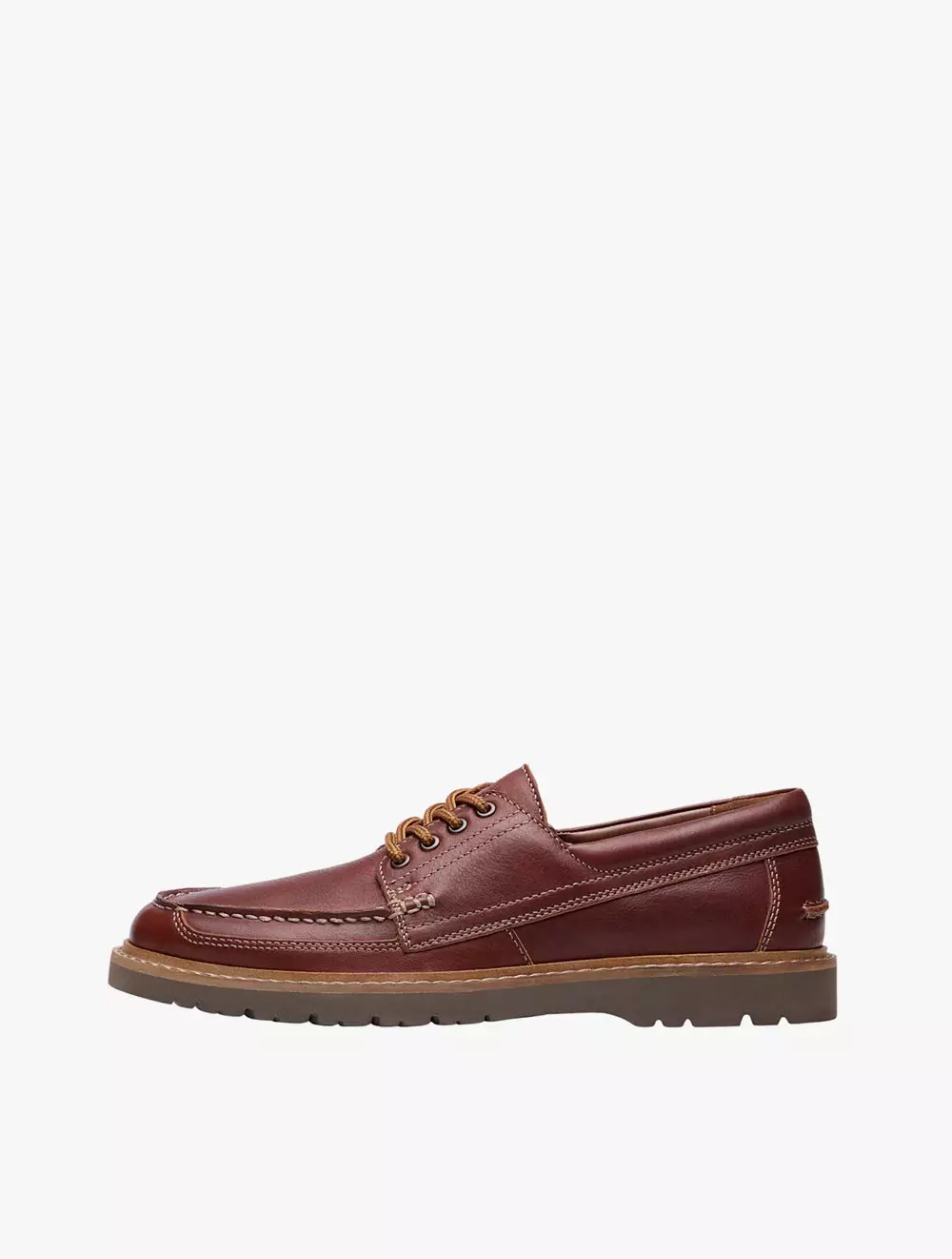 Clarks Weltridge Moc Dark Tan Lea