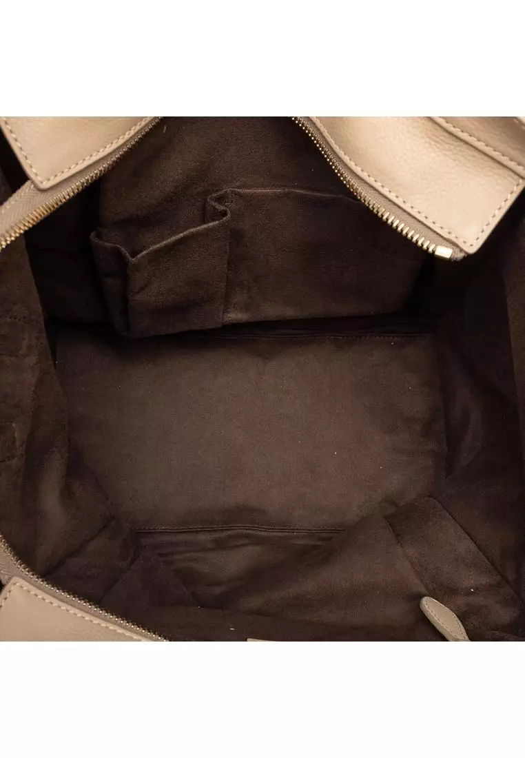 Pre-Loved Celine Mini Grained Calfskin Luggage Tote