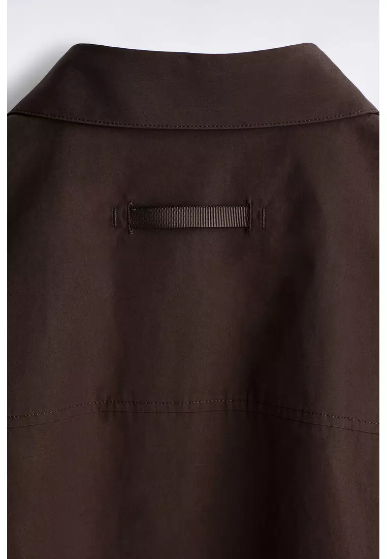 TAILORED SHORT-SLEEVED COTTON SHIRT