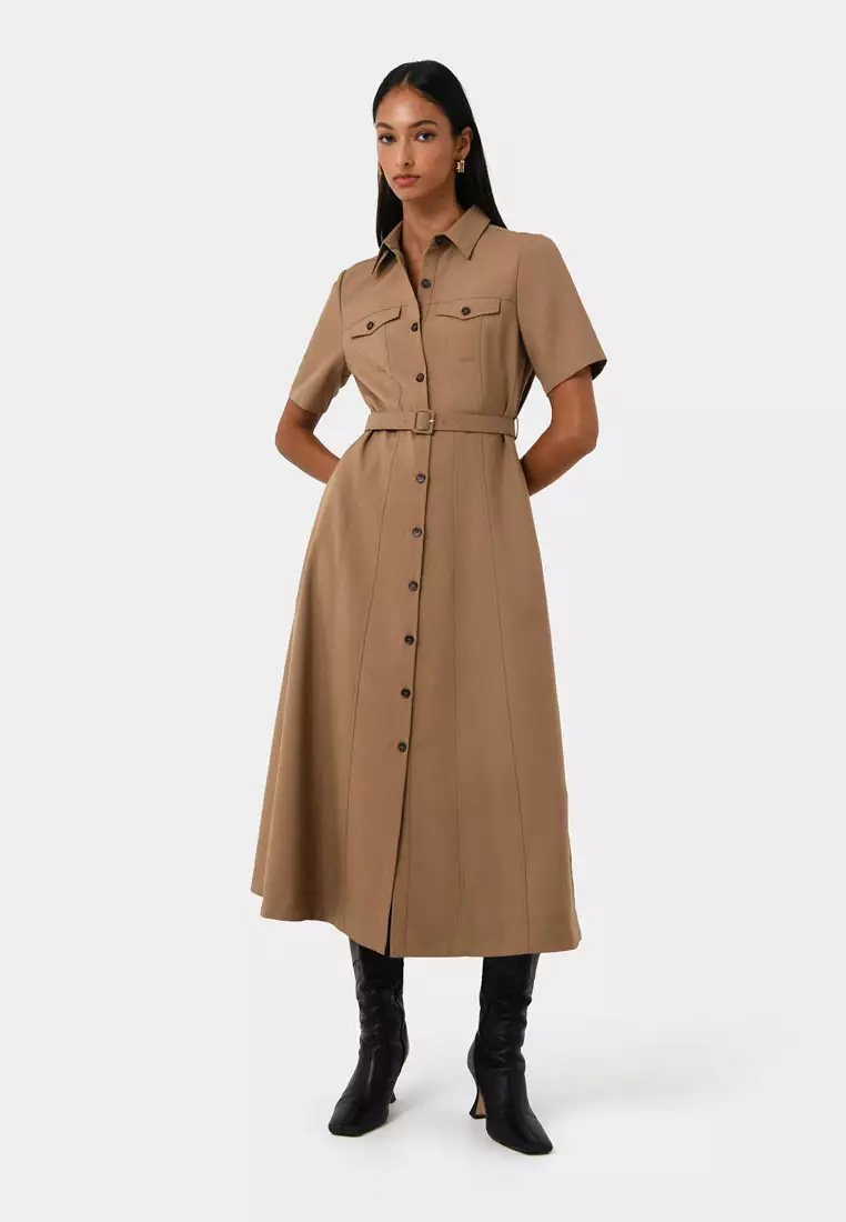 Amera Belted Utility Dress