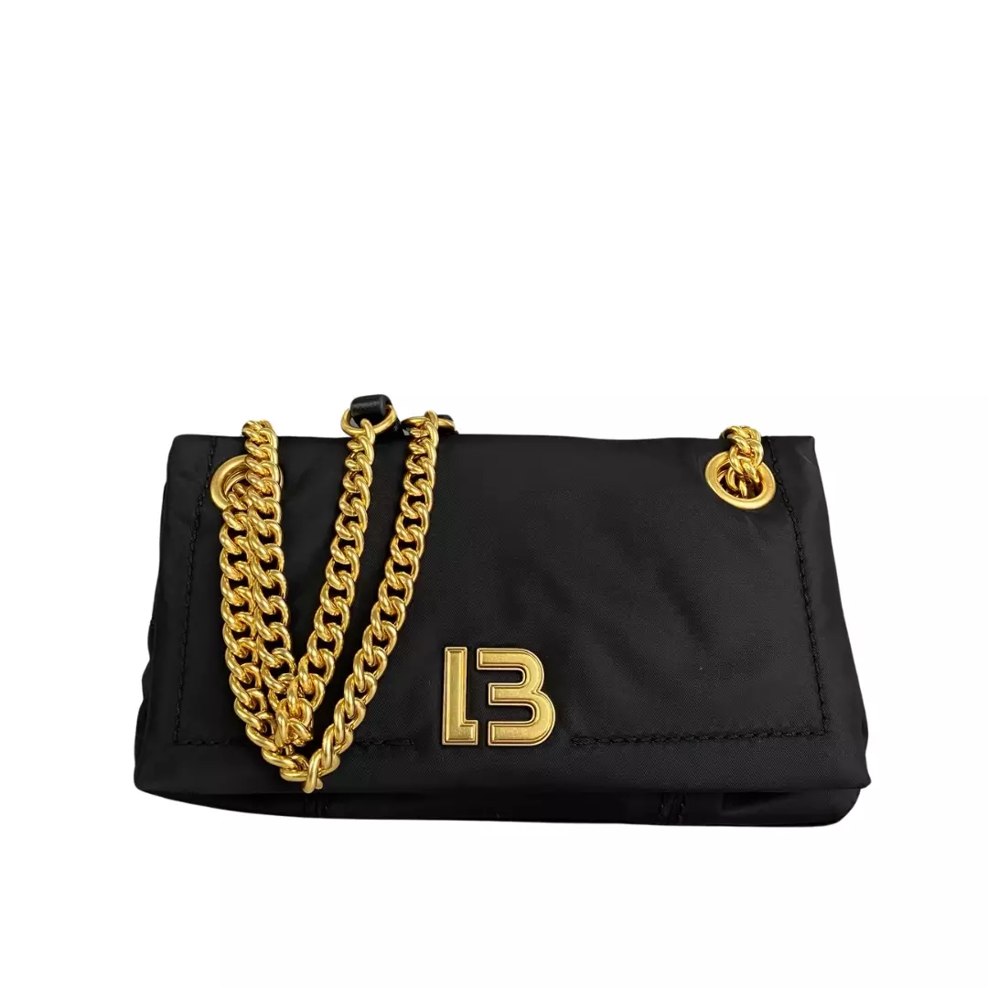 Jual Bimba Y Lola Bimba Y Lola Small Black Nylon Flap Bag Original 2024 ...