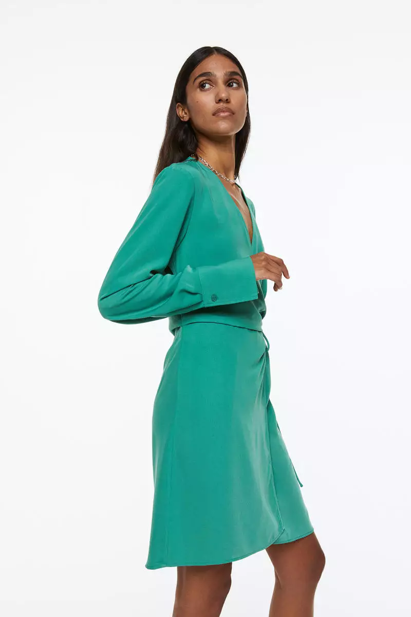 Ghost meryl hot sale dress green