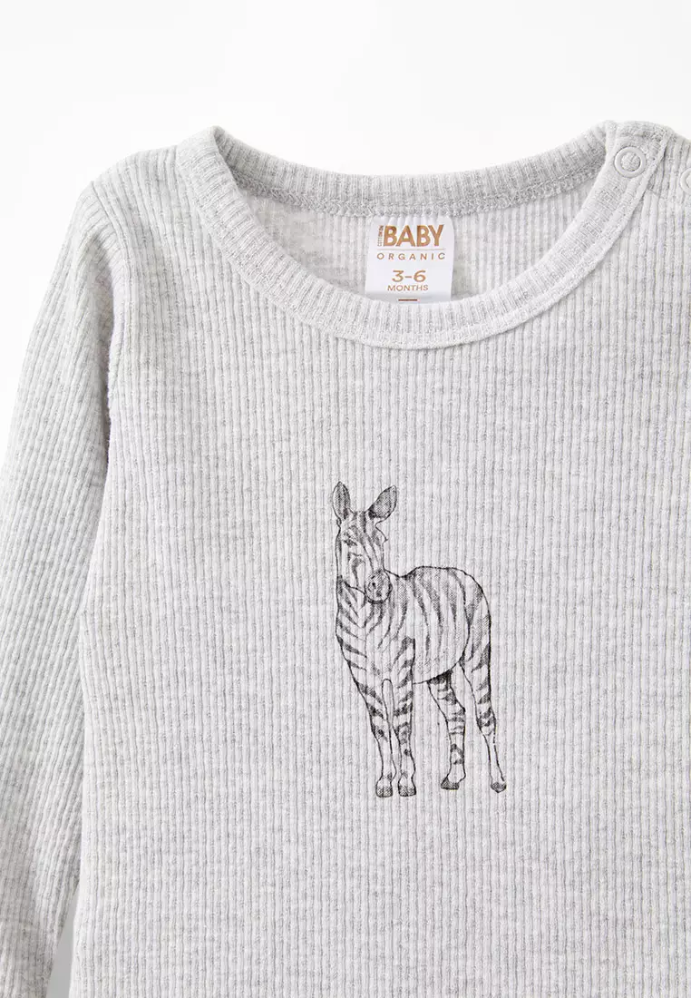 Organic Pointelle Long Sleeve Bubbysuit