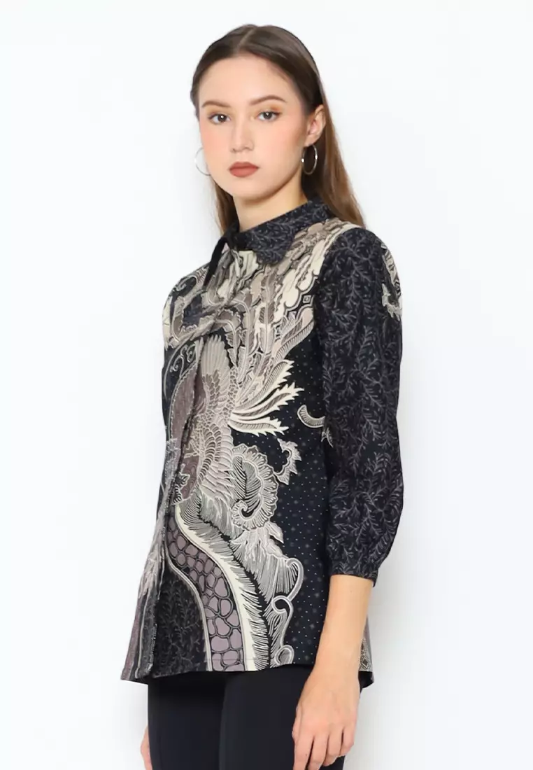Hadinata Batik Wanita Superfine Blouse Dirga Dharma