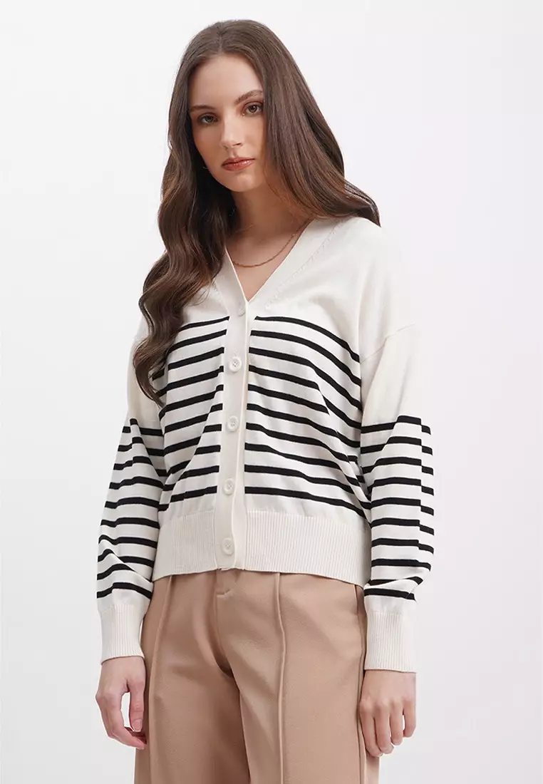 White sale loose cardigan