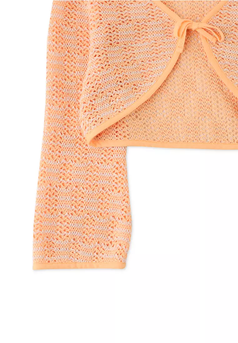 Girls Crochet Lace Cardigan