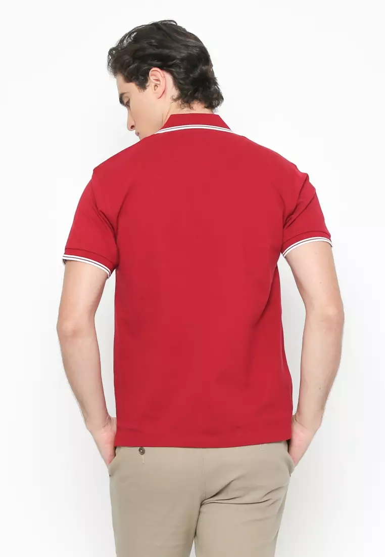 MAROON CASUAL POLO SHIRT REGULAR FIT
