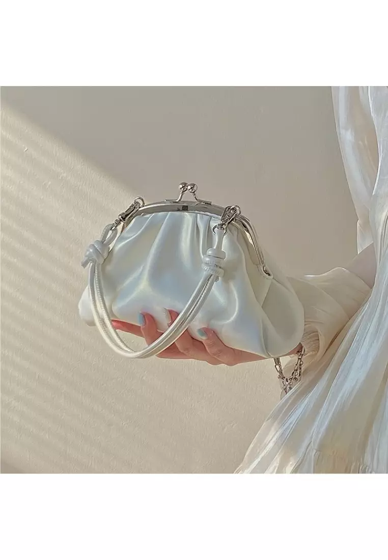 Tiny Tsabira White Mini Hand Bag